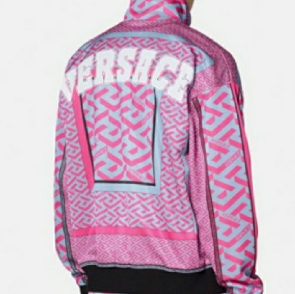VERSACE LOGO TRACK JACKET